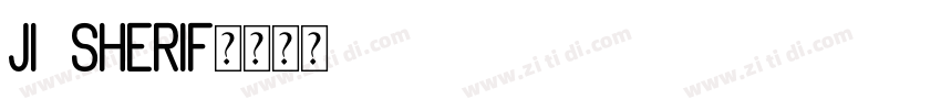 JI Sherif字体转换